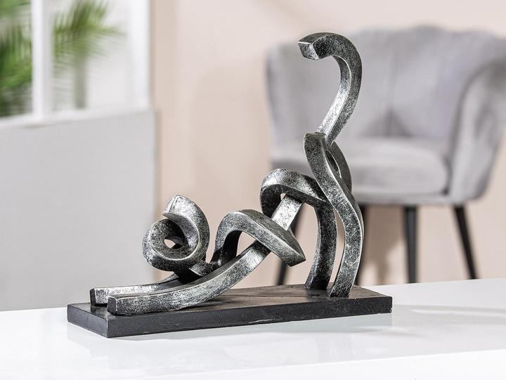 Actual product image Gilde Stetching, cat, silver H: 29 cm