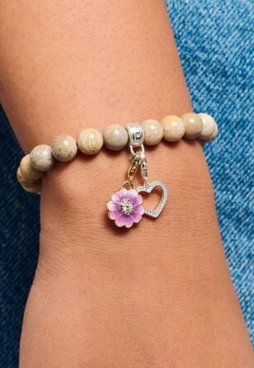 Immagine prodotto Thomas Sabo Charm-Anhänger Herz mit weissen Steinen Silber (Argento sterling)