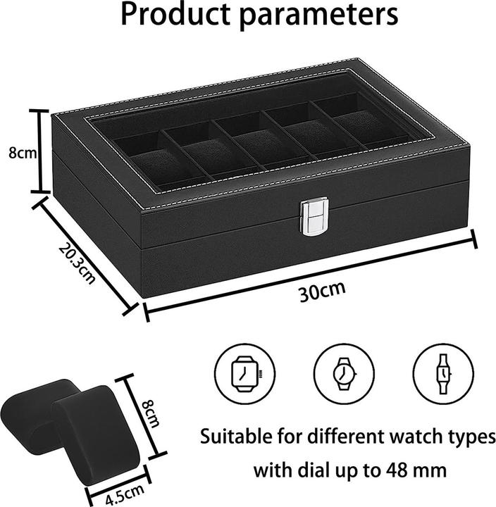 Actual product image Intirilife Watch box with 12 slots