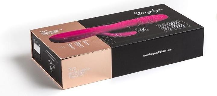 Immagine prodotto Langloys Rotatorvibrator Mit Klittoris-Stimulator Nyx Fuchsia