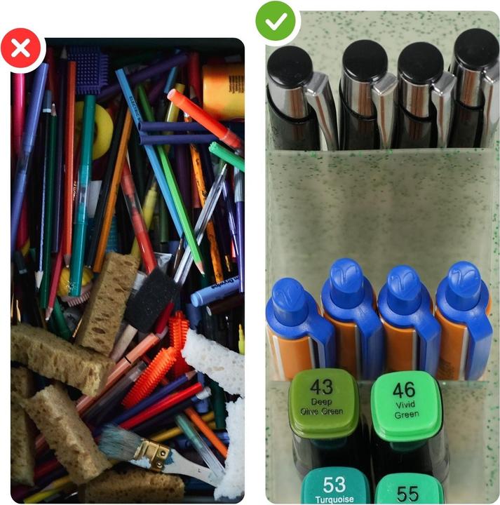 Produktbild Hermex Pen Desk-Organizer Stiftebox Bürotisch-Stifthalter Schreibtisch-Organizer Stiftaufbewahrung