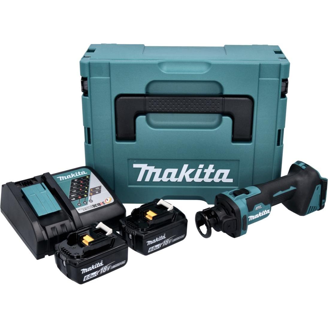 Thumbnail - Makita, Spezialsäge, DCO 181 RGJ Akku Rotationsschneider 18 V 32000 U/min Brushless + 2x Akku 6,0 Ah + Ladegerät