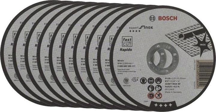 Immagine prodotto Bosch Professional Zubehör Disco da taglio PRO per acciaio inox e metallo, 125 x 1 x 22,23 mm