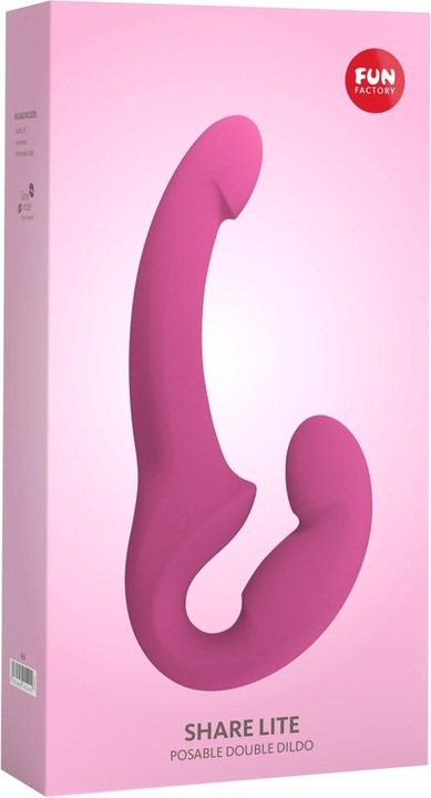 Actual product image Fun Factory Share Lite Double Dildo Blackberry