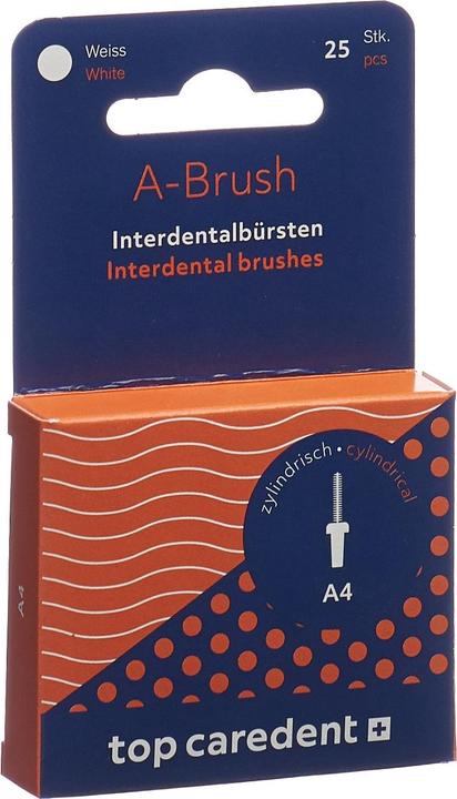 Image du produit Top Caredent A-Brush 4 IDBH-W brossettes interdentaires blanc (25 x)