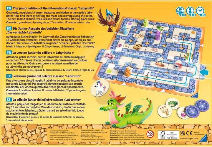 Image du produit Ravensburger Labyrinthe junior (Allemand, Français, Italien, Anglais, Espagnol)