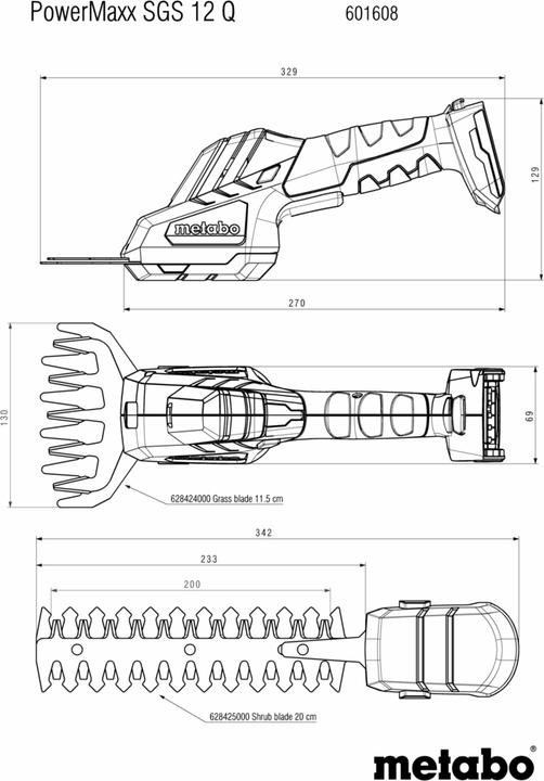 Produktbild Metabo PowerMaxx SGS 12 Q Kit (Akkubetrieb)