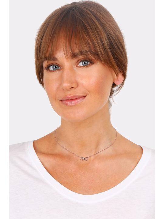 Produktbild Elli Halskette Choker Infinity Symbol Unendlichkeit 925 Silber (925er Sterling Silber, 38 cm)