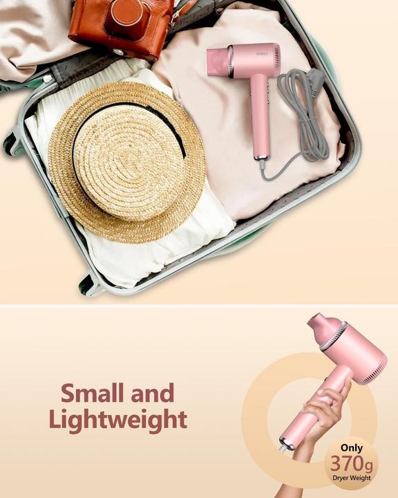 Immagine prodotto Dewily Asciugacapelli con diffusore magnetico, motore brushless 110000 rpm, 300 milioni ioni negativi