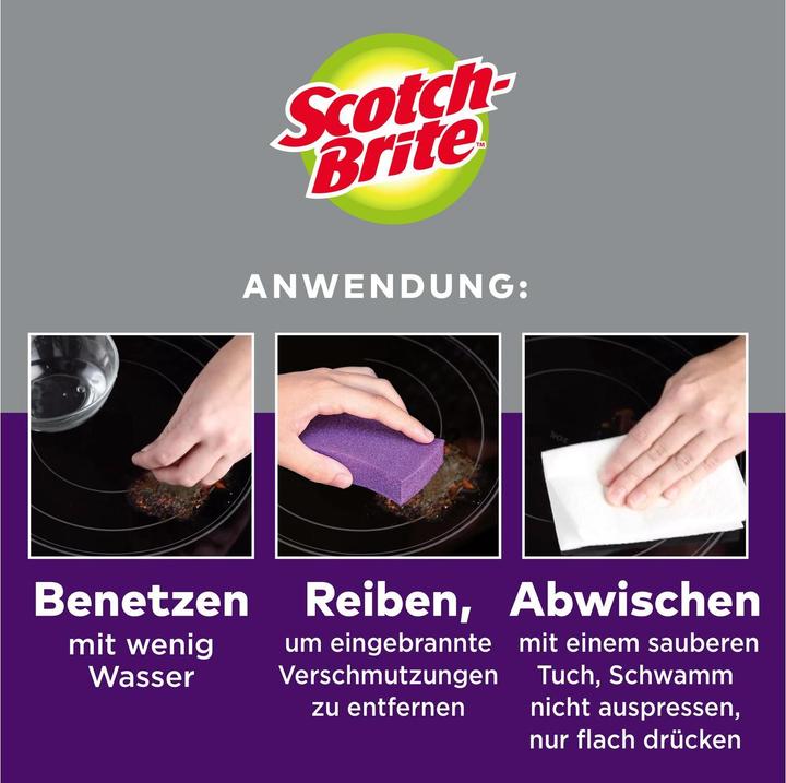 Image du produit Scotch-Brite Éponge de nettoyage pour vitrocéramique (1 pcs)