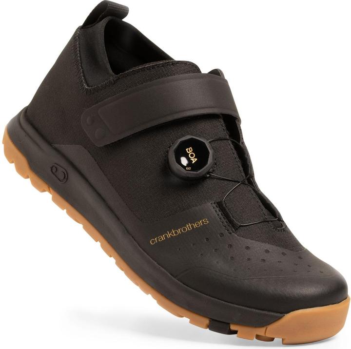 Crankbrothers Mallet Trail Schuh, Boa, black/gold/gum, 43 (EU) | 9.5 (US) (43)