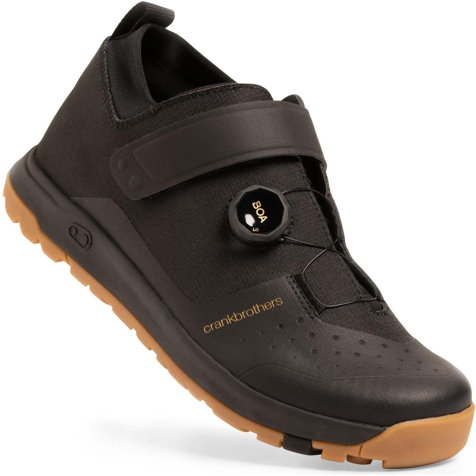 Crankbrothers, Scarpe da ciclismo, Scarpa Mallet Trail, Boa, nero/oro/gomma, 37,5 (UE) 5,5 (USA) (37.5), Beige