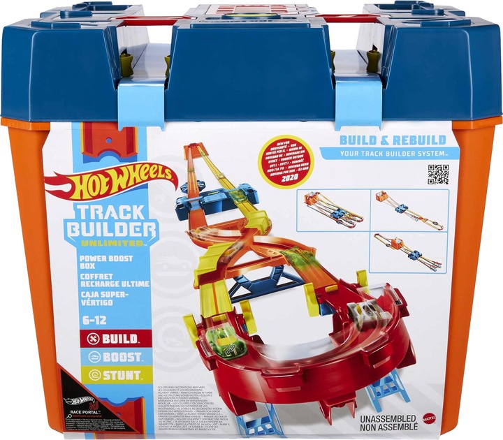Actual product image Hot Wheels Track Builder Unlimited Power Boost Box, track set