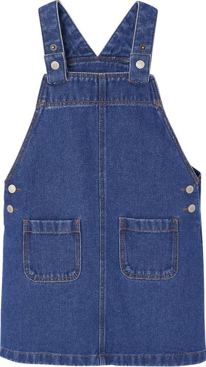 Produktbild Vertbaudet Mädchen-Set: Latzkleid aus Denim & Streifenshirt (92)