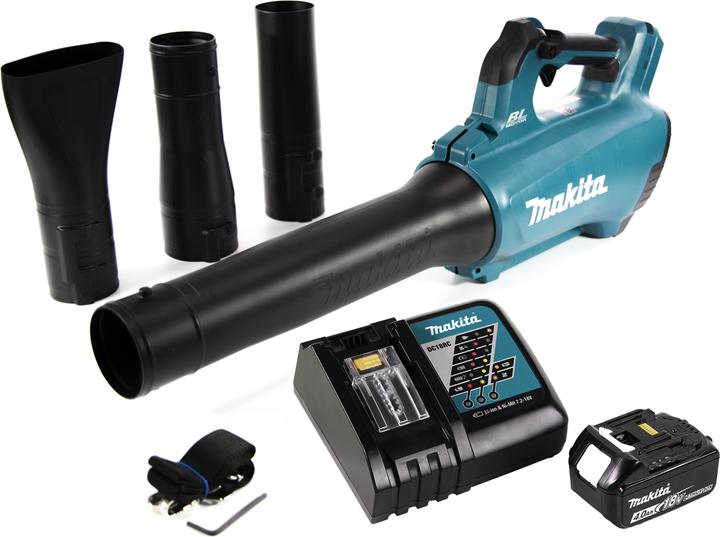 Productafbeelding Makita DUB 184 RM1 Accu blazer 18 V Brushless + 1x accu 4.0 Ah + lader (Oplaadbare batterij, Bladblazer)