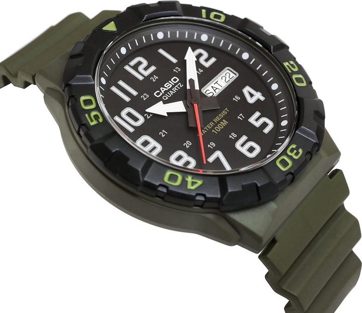 Actual product image Casio Collection - MRW-210H-3A (Analogue wristwatch, 43 mm)
