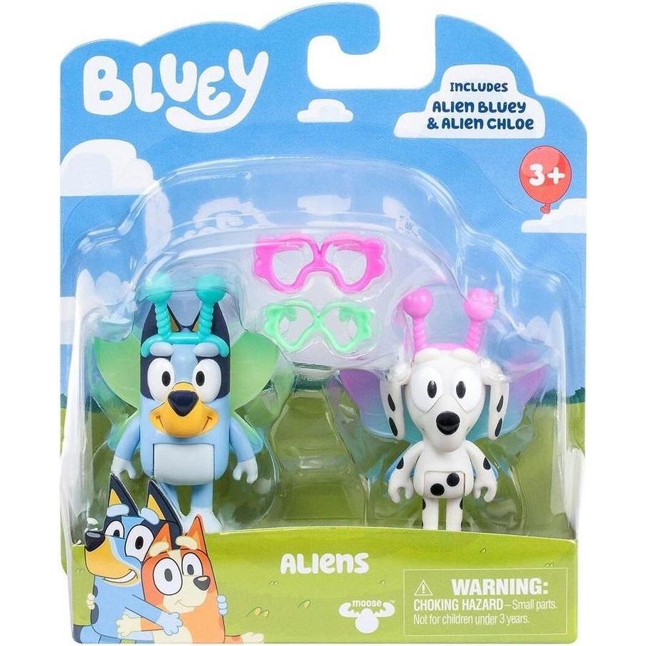 Papo Bläulich. Bluey- und Chloe-Aliens