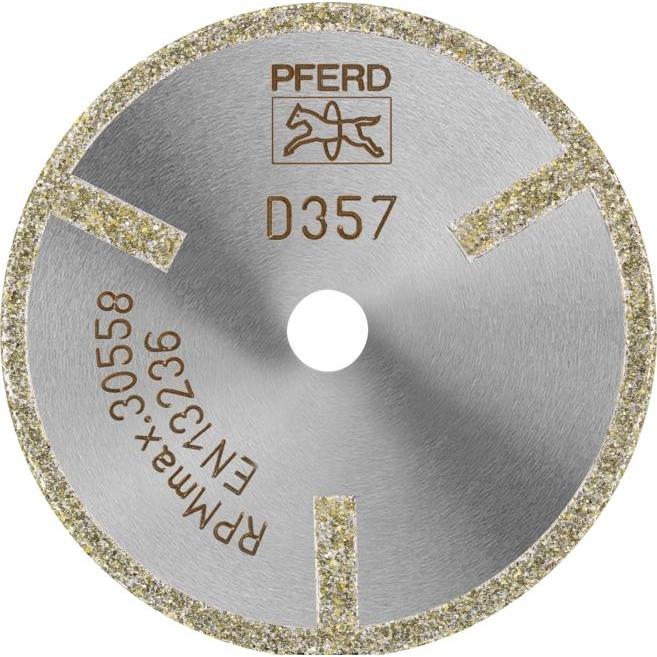 Thumbnail - Pferd, Sägeblatt, Diamant-Trennscheibe D1A1R 50x2,0x10,0mm D357 (grob) mit Schutzsegment für GFK/CFK