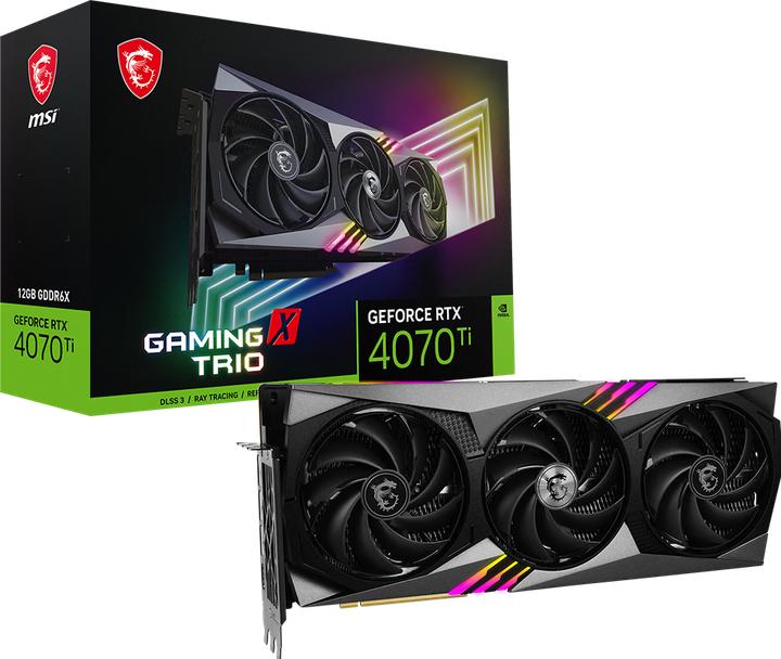 Actual product image MSI GeForce RTX 4070 Ti Gaming X Trio (12 GB)