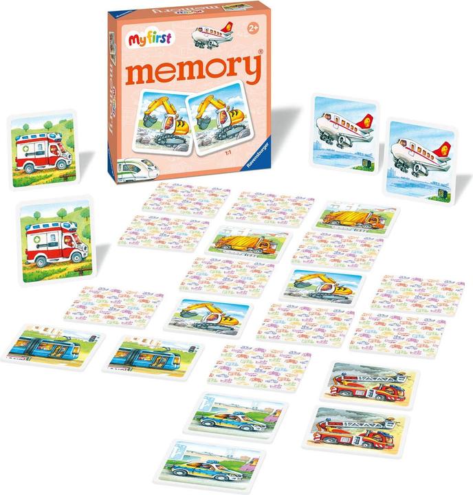 Actual product image Ravensburger My first memory - vehicles (Dutch, Italian, French, English, German, Portuguese, Spanish)