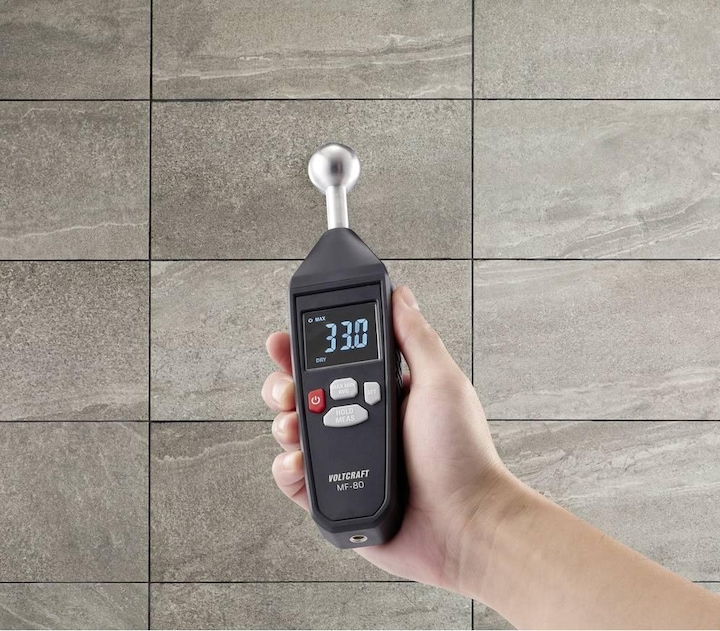 Actual product image Voltcraft MF-80 Material moisture meter Measuring range building moisture (range) 0 to 100.0% Measuring range