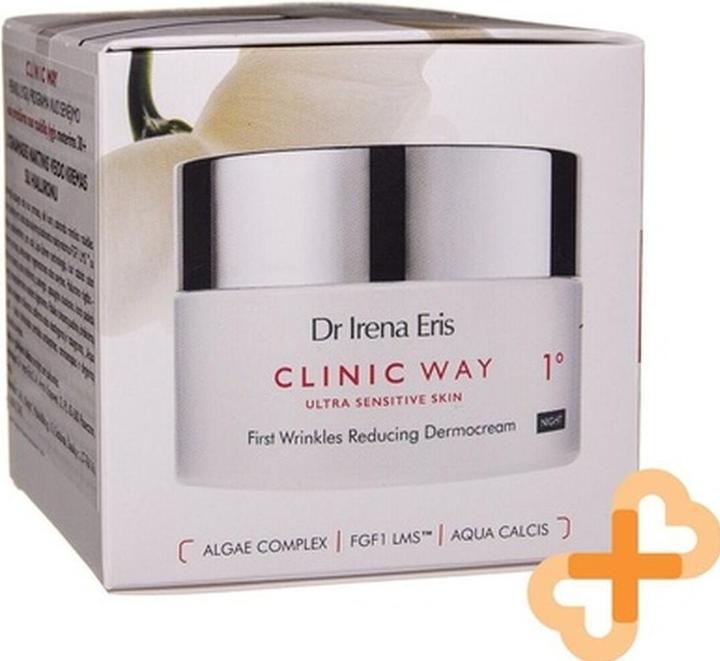 Produktbild Dr Irena Eris Dr. Irea Eris, Clinic Way Dermokrem reduziert die ersten Falten für die Nacht 30+, 50 ml (50 ml, Nachtcreme)