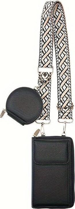 Actual product image Only-Bags.Store 2-in-1 crossbody shoulder bag with coin pocket, trendy mobile phone bag in casual style, simple