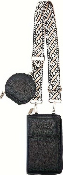 Only-Bags.Store 2-in-1 Crossbody Umhängetasche mit Münzfach, trendige Handytasche im Casual-Stil, einfache