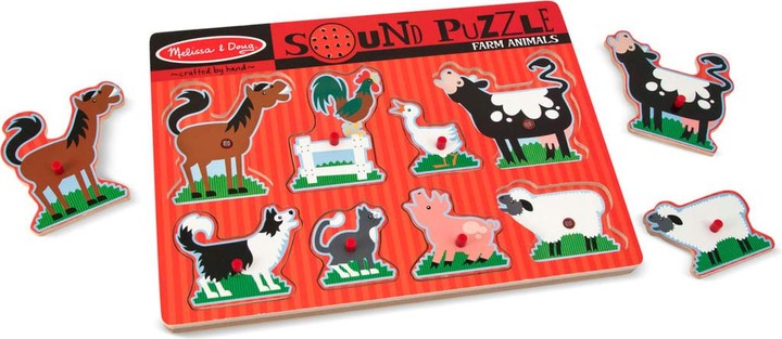 Actual product image Melissa & Doug Farm Animals (8 pieces)