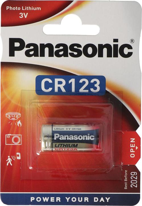 Actual product image Panasonic Photo Lithium (1 pcs., CR123A / CR123 / 123 / CR17345, 1550 mAh)