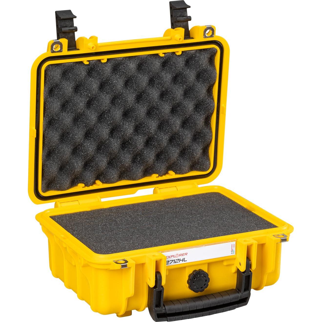 Explorer Cases Outdoor Koffer 2712HL.Y yellow with pick & pluck foam (B x H x (Kamera Schultertasche, 6.60 l), Kameratas...