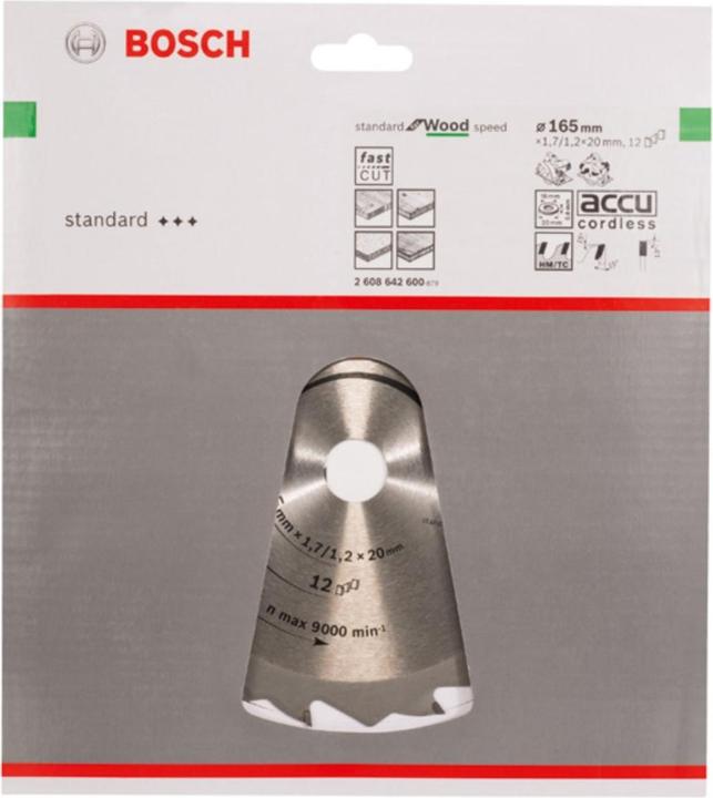 Produktbild Bosch Professional Zubehör PRO Wood Kreissägeblatt, 165 x 1.7 x 20 mm