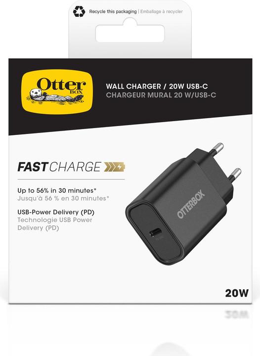Produktbild OtterBox 20W EU Schnellladegerät (20 W, 1 Port)