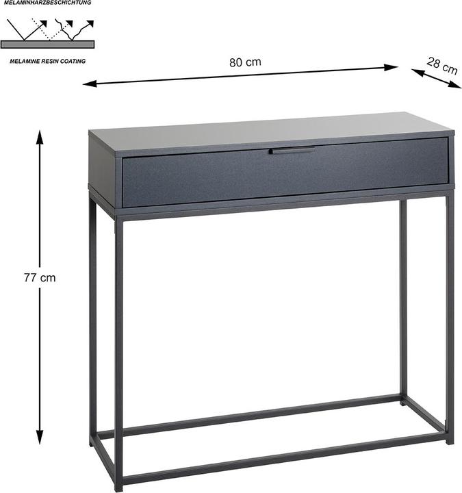 Productafbeelding HAKU Möbel Konsole (80 x 28 x 77 cm)