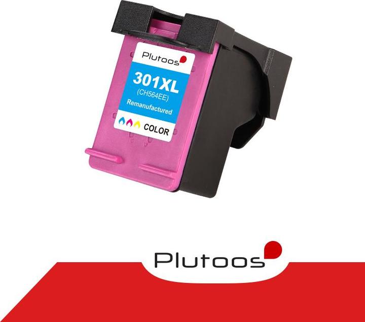 Produktbild Plutoos HP 301 XL Patrone XXL kompatibel, Color CH 564 EE (C)