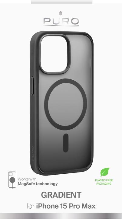 Produktbild Puro Gradient Cover iPhone 15 Pro Max schwarz (Apple iPhone 15 Pro Max)