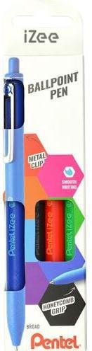 Actual product image Pentel Retractable biros iZee, case of 4, basic colours (Base colours, 4x)