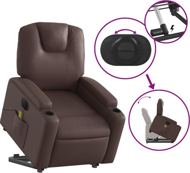 Image du produit vidaXL Massagesessel mit Aufstehhilfe