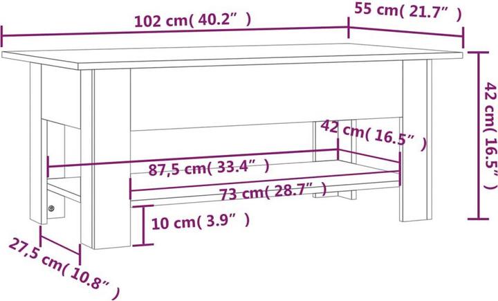 Image du produit vidaXL Couchtisch