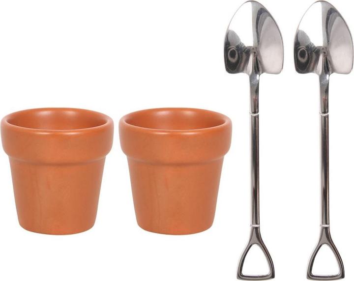 Produktbild Something Different Blumentopf Eierbecher Set (2 x)