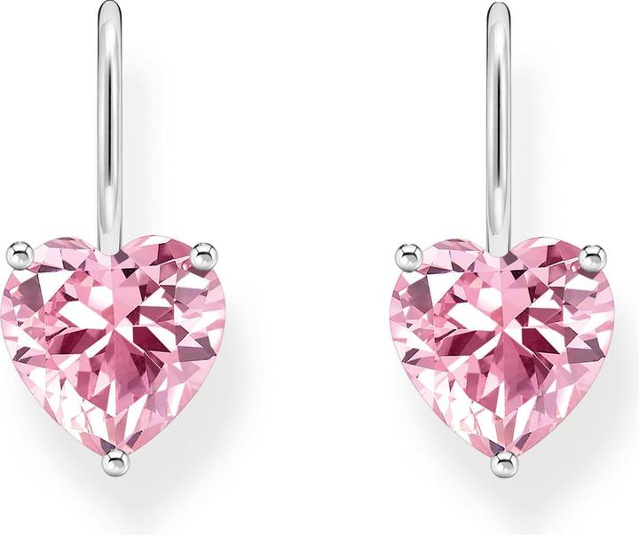 Immagine prodotto Thomas Sabo Orecchini con cuore di zirconi rosa in argento (Argento 925)