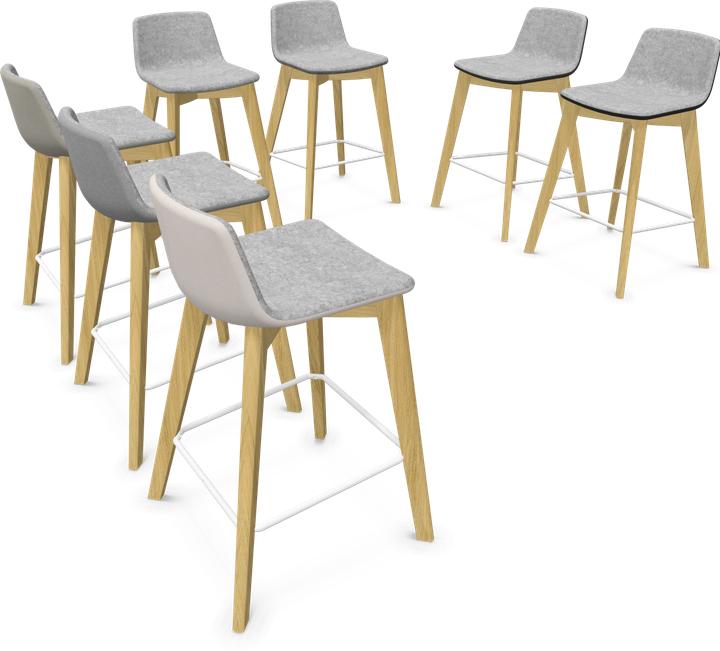 Actual product image Narbutas Twist & Sit Bar Stool