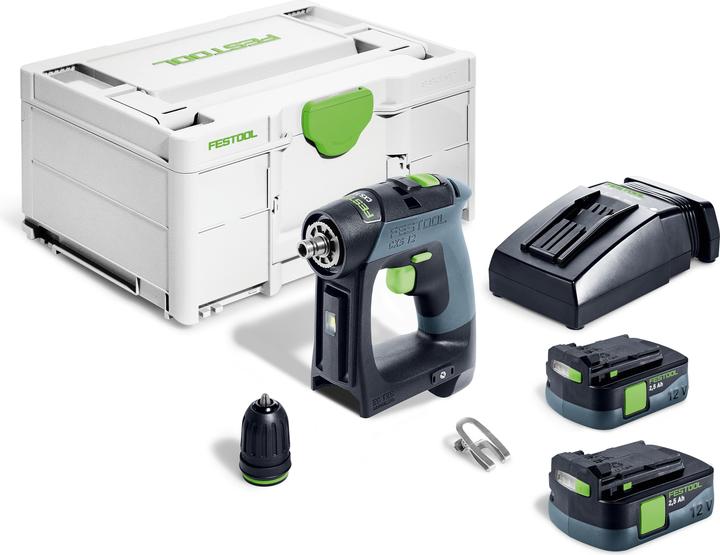 Actual product image Festool Perceuse-visseuse sans fil CXS 12 2,5-Plus (Rechargeable battery operated)