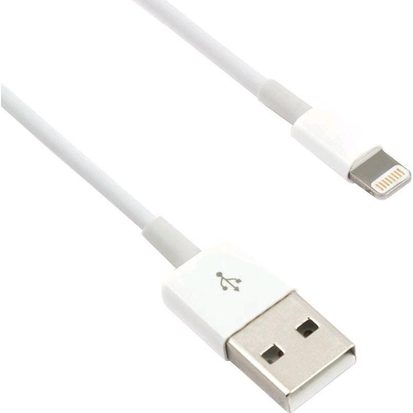 C-Tech USB 2.0 Lightning Cable (IP5 and higher) charging and synchronization cable, 1m, white (1 m, USB 2.0) (CB-APL-10W)
