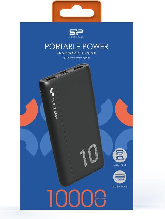 Actual product image Silicon Power GP15 Powerbank (10000 mAh, 37 Wh)