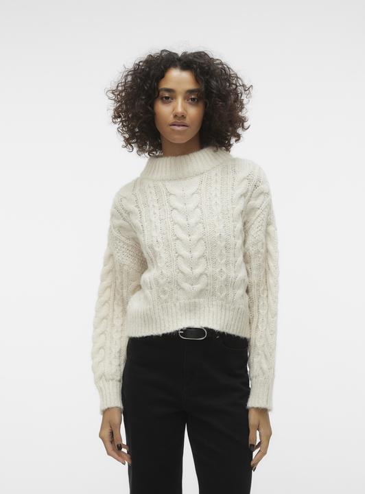 Produktbild Vero Moda VMDREAM LS HIGHNCK CROP PULLOVER GA EXC Strickpullover (XL)