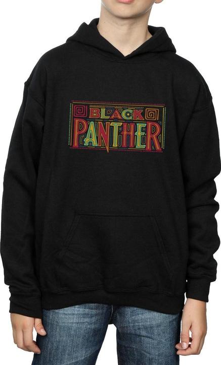 Immagine prodotto Black Panther Tribal Logo Felpa con Cappuccio Ragazzi (128)