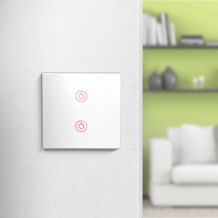 Actual product image Hama WiFi touch wall switch