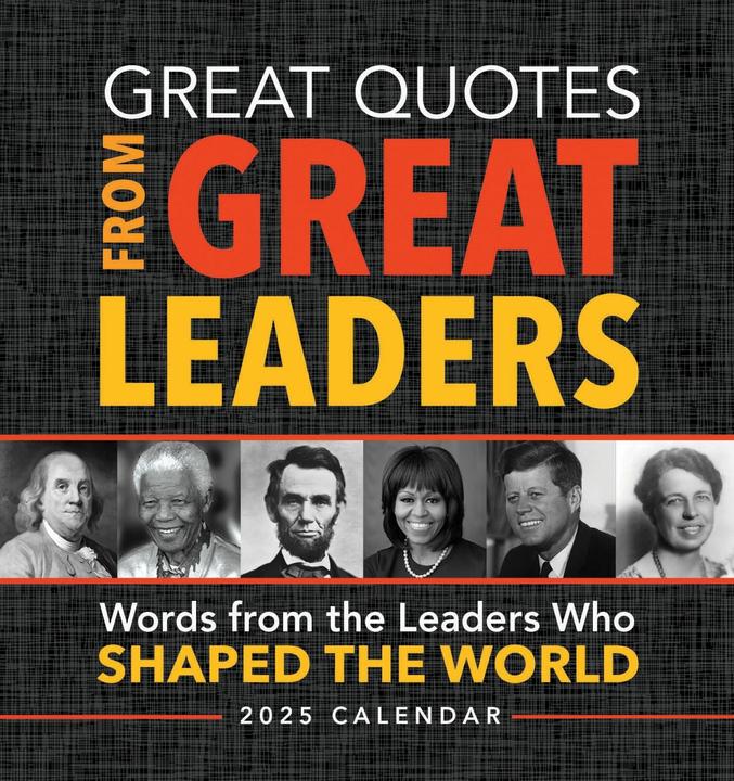 Actual product image 2025 Great Quotes From Great Leaders Boxed Calendar (English)