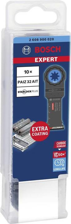 Image du produit Bosch Professional Zubehör EXPERT MetalMax PAIZ 32 AIT Feuille pour outils multifonctions, 50 x 32 mm, 10 pièces